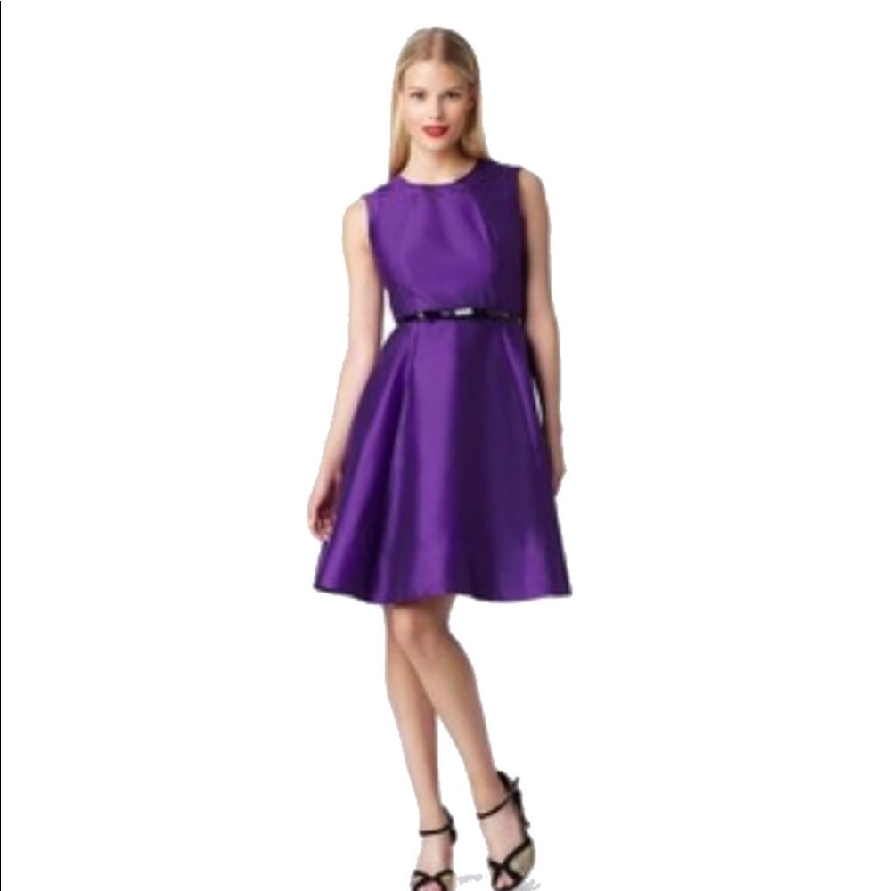 🚨 SOLD 🚨 Kate spade fit and flare raw silk dress